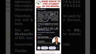 NCET 2026 🚨 RIE BHOPAL ने ITEP BEd admission process में किया बड़ा बदलाव 😱 क्या बाकी RIE भी करेंगे?