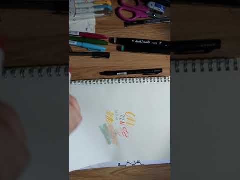 Review học cụ ghi chép Sketchnote (newbie) - youtube