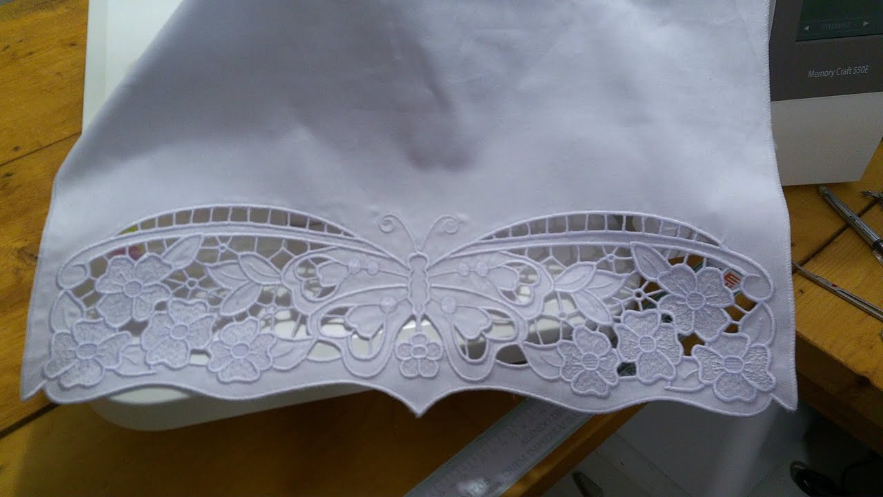 Como Bordar Barra Borboleta em Richelieu | Bordado Eletrônico