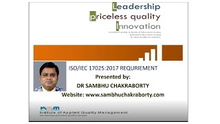 Webinar on Interpreting the elements of ISO/IEC 17025:2017 and highlighting the major changes