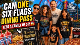 Can ONE Six Flags Dining Pass Feed a Family of 5?! 😱 We Tried It!