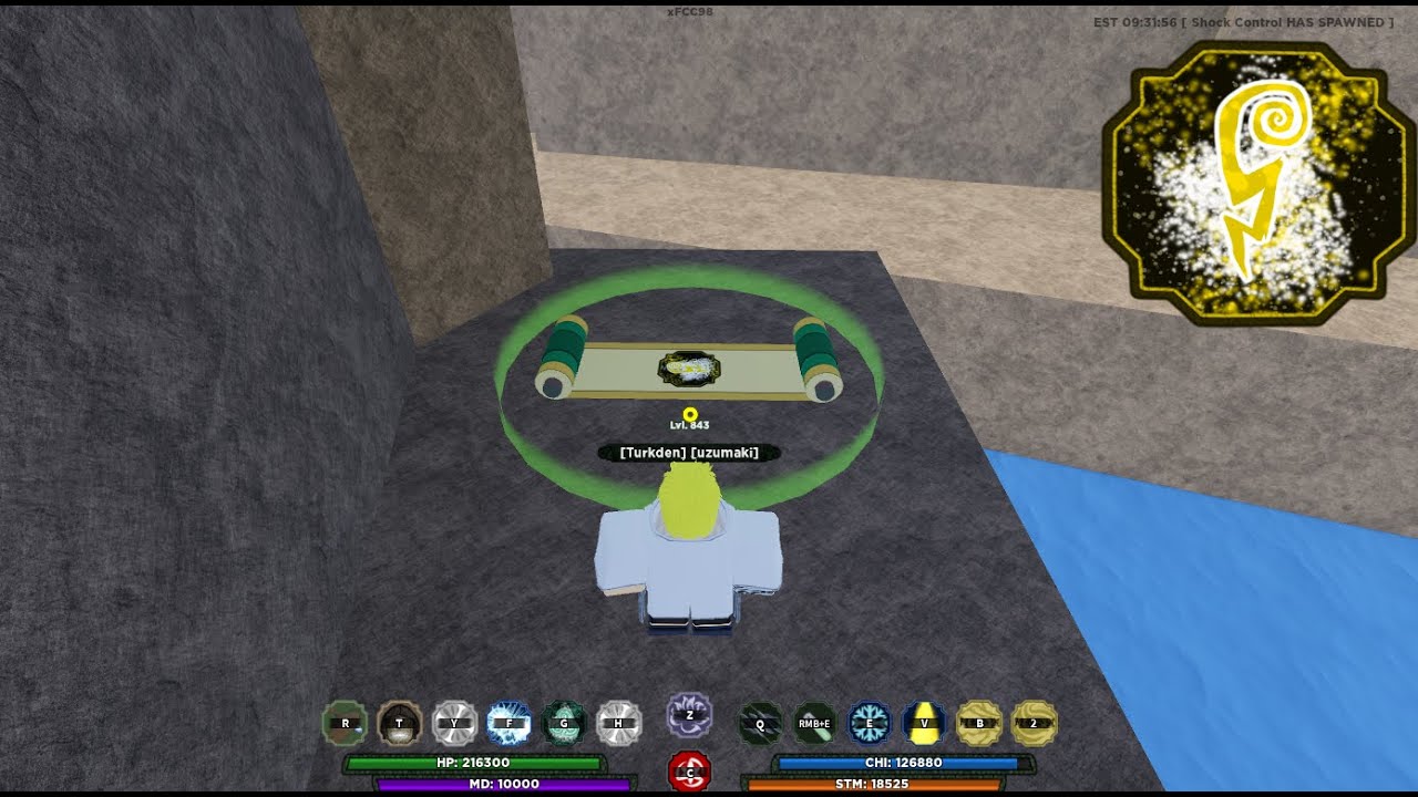 Shindo life shock control location YouTube