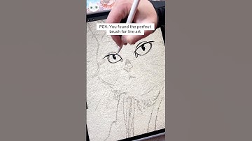 Ideal Liner you can find in the Tools for #procreate  App #linearts #procreatebrushes