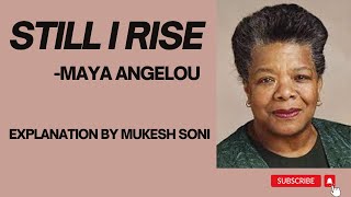 Still I Rise | Maya Angelou | Explanation | 4th Sem. B.A. | Generic English | BU | BNU
