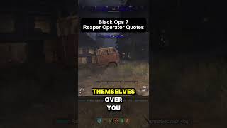 Black Ops 7 Zombies - Reaper Human Operator Quotes