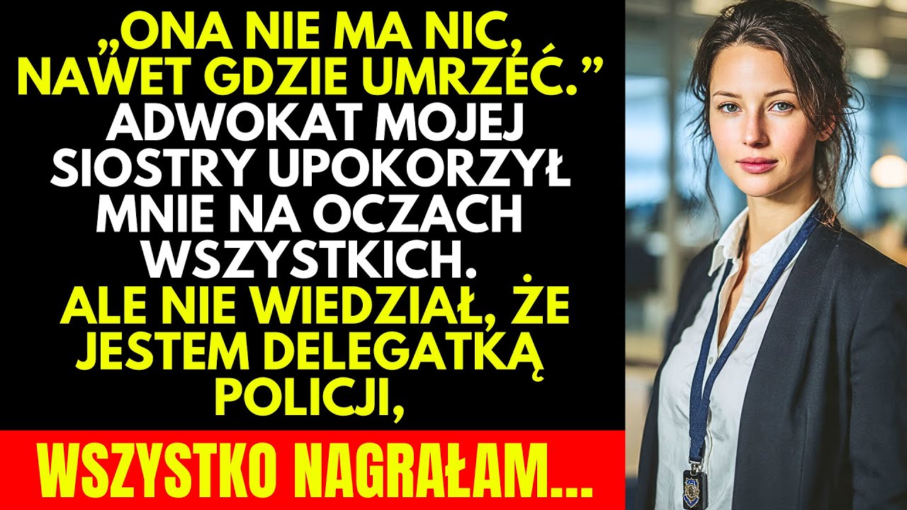 „Ona nie ma nic, nawet gdzie umrzeć.”Adwokat mojej siostry mnie zaatakował, ale miałam sekret