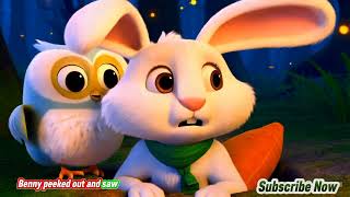Benny the Brave Bunny | Short Moral Story for Kids | Bedtime Animal Story in English
