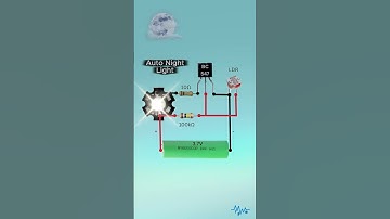 🌙 Automatic LED Light | Turns ON in Dark | LDR Circuit #Shorts