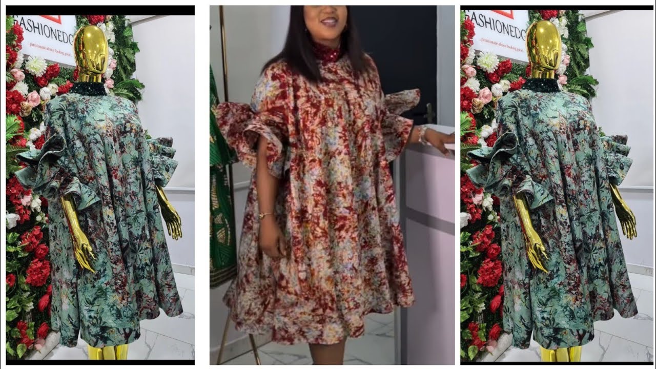 CUT TOGETHER SLEEVES CIRCLE DRESS WITH CIRCLE SLEEVES || Cutting and Sewing