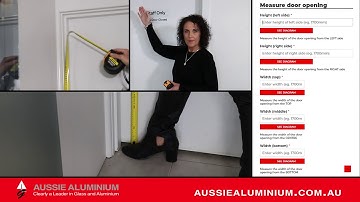 Aussie Aluminium How to Measure Screen/Security Door Video DIY