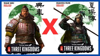 Total War : Three Kingdoms Duels | Dian Wei VS Xiahou Dun - Passiva OP. screenshot 4