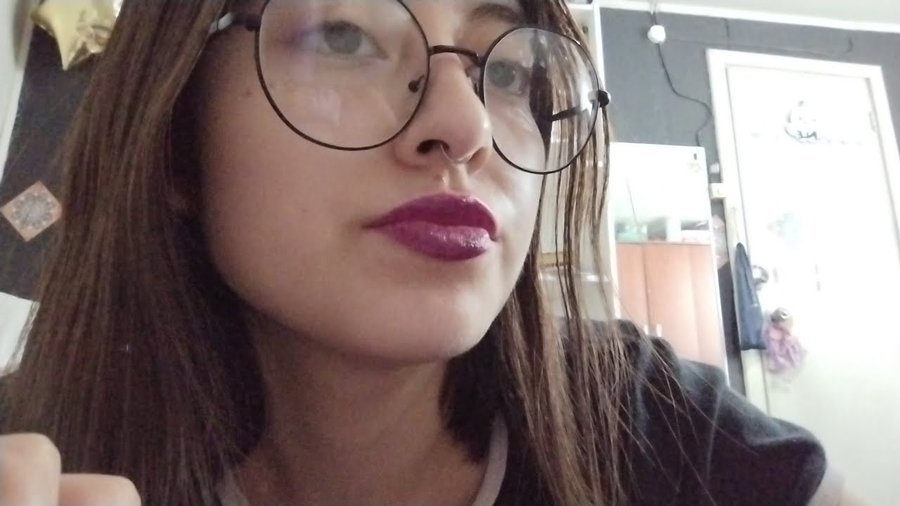 Asmr lens licking + spit painting 