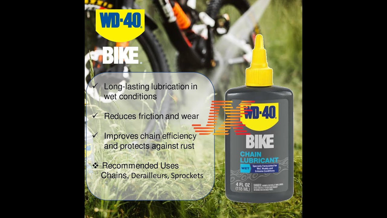 WD 40 BIKE Wet Chain Lube WD40 Bicycle Wet Chain Lube YouTube