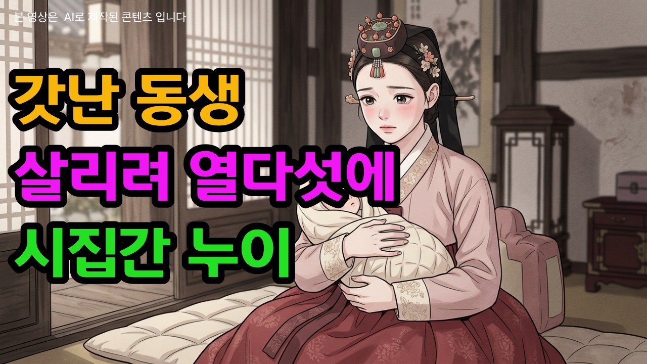 갓난 동생 살리려 열다섯에 시집간누이, 17년 후 벌어진 일 ㅣ야담.옛날이야기.민담.설화.조선야담.오디오북 |