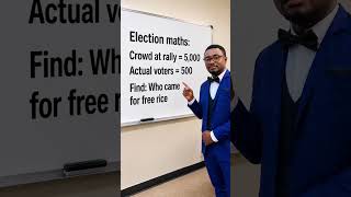 Election Maths.#humour #fypyoutube #maths #education