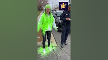 Young Porch Pirate Gets Blasted by Paint Bomb… Then Calls the Police! 😂🎨🚓 (Caught on Ring Camera)