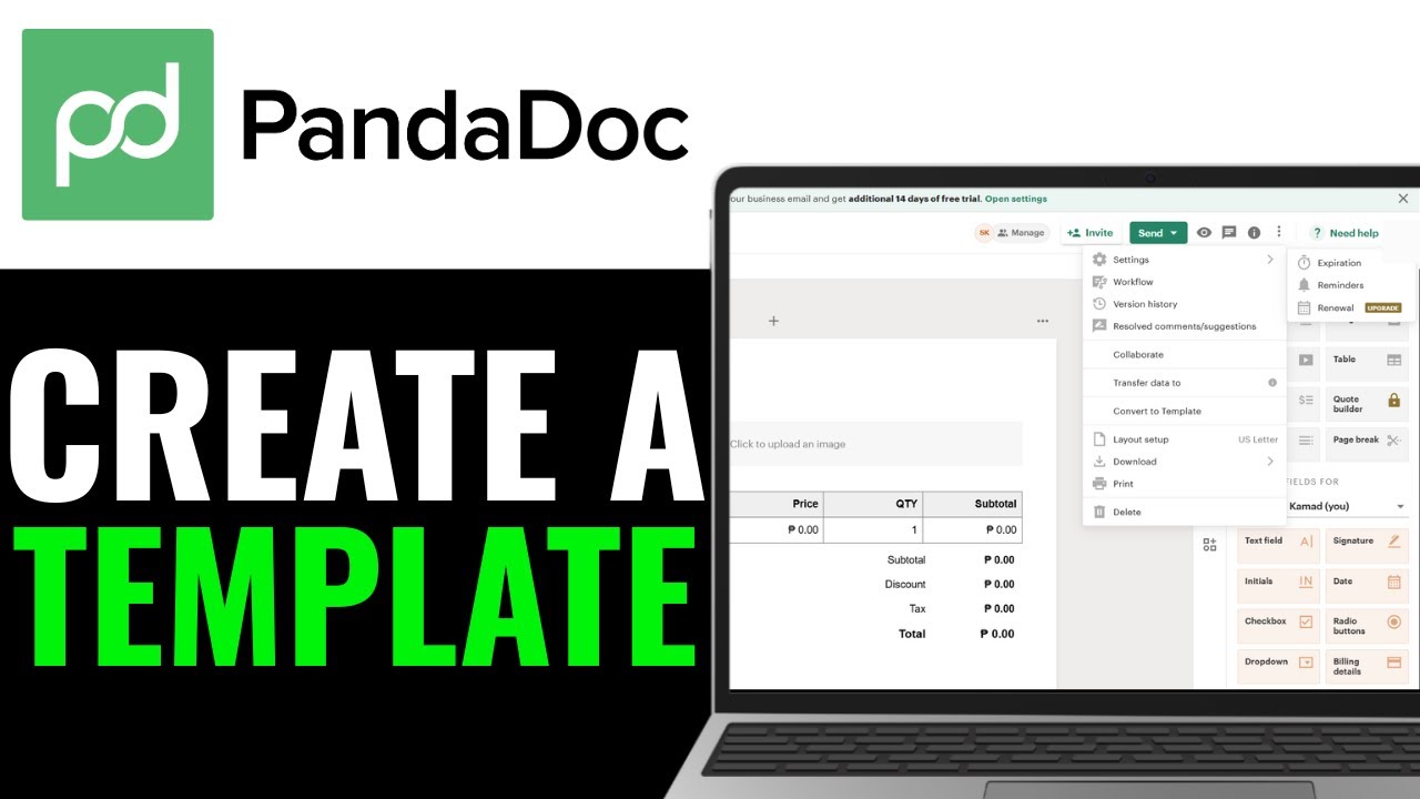 How To Create Pandadoc Template 2025 (Beginner's Guide) YouTube