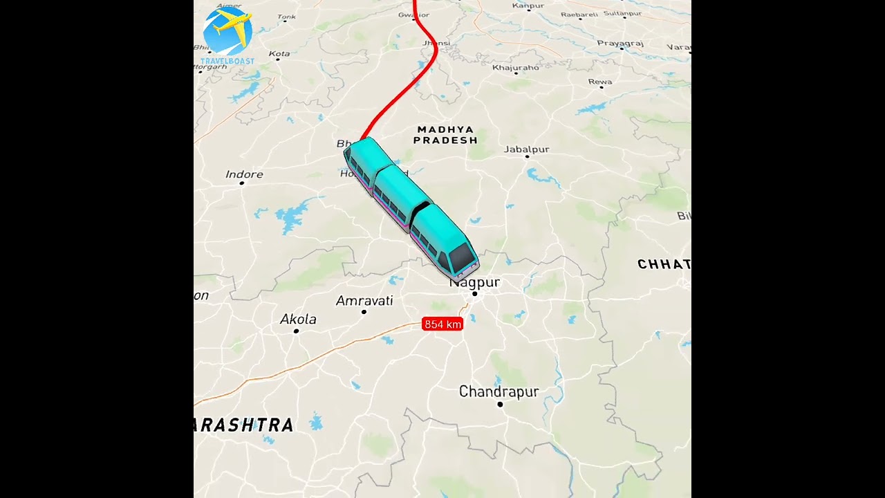 chennai to delhi train route map