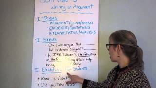 SF Class Lecture #5: How to Structure an Argument