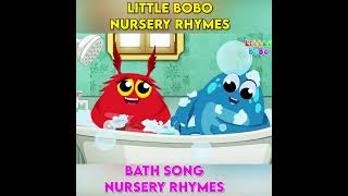 Bath Song _ Little Bobo Nursery Rhymes - Monster Cartoon #Shorts