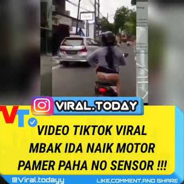 Viralkan- Seorang wanita naik motor pamer paha NO SENSOR!