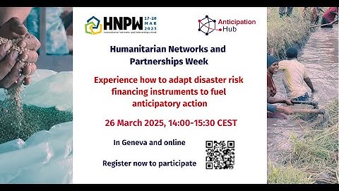 Experience how to adapt disaster risk financing instruments to fuel anticipatory action