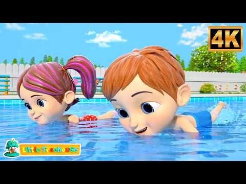 Learn Swimming with Fun Songs for Kids | Pool Party Cartoon