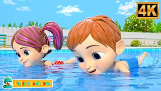 Learn Swimming with Fun Songs for Kids | Pool Party Cartoon