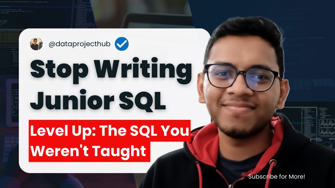 Writing BETTER SQL | Pro Tricks to Make Your SQL Queries Better - YouTube