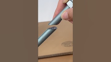 Tips for connecting threaded rods without welding #short