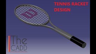 TENNIS RACKET DESIGN | SURFACE TOOLS | SOLIDWORKS TUTORIAL IN HINDI