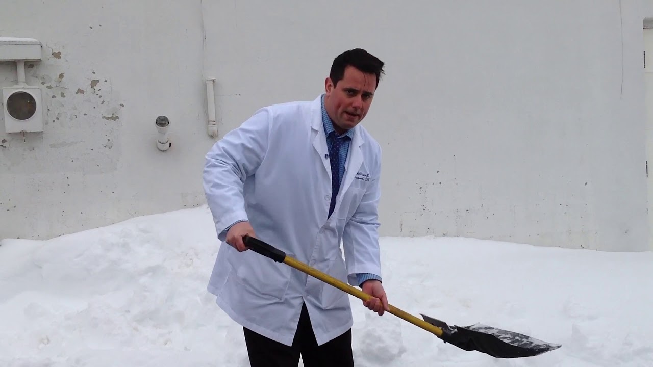 How To Properly Shovel Snow So As To Not Cause Back Pain Shown By Byram Stanhope Chiropractor