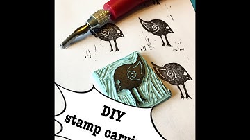 How to make your own rubber stamps tutorial