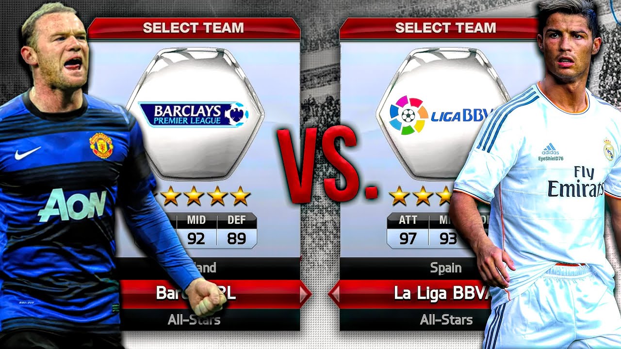 *RETRO* Premier League vs. La Liga ALL-STARS! - FIFA 13 ...