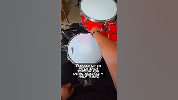 How do you get this kind of #snare #drum sound? #shorts #short #drums #sound #tune #tuning #iconic