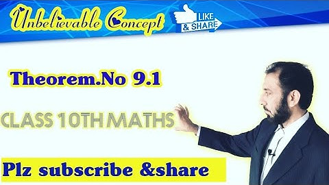 Theorem 9.1 Class10