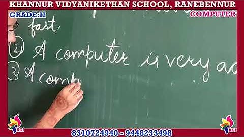 Grade II - Computer - Chapter 1 - Computer An Electronic Device - Part 3 - 04-07-2020