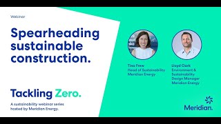 Tackling Zero webinar - spearheading sustainable construction