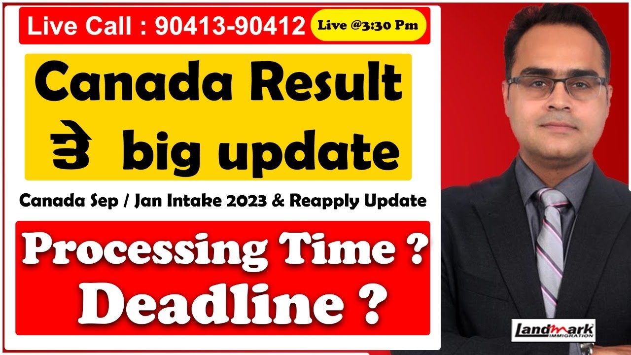 Canada Result ਤੇ big update | Canada Sep / Jan Intake 2023 & Reapply ...