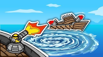 Using a MASSIVE WHIRLPOOL To Destroy My Friends in Forts