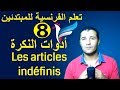 تعليم الفرنسية للمبتدئين #8 أدوات النكرة | Les articles indéfinis | فرنشاوي