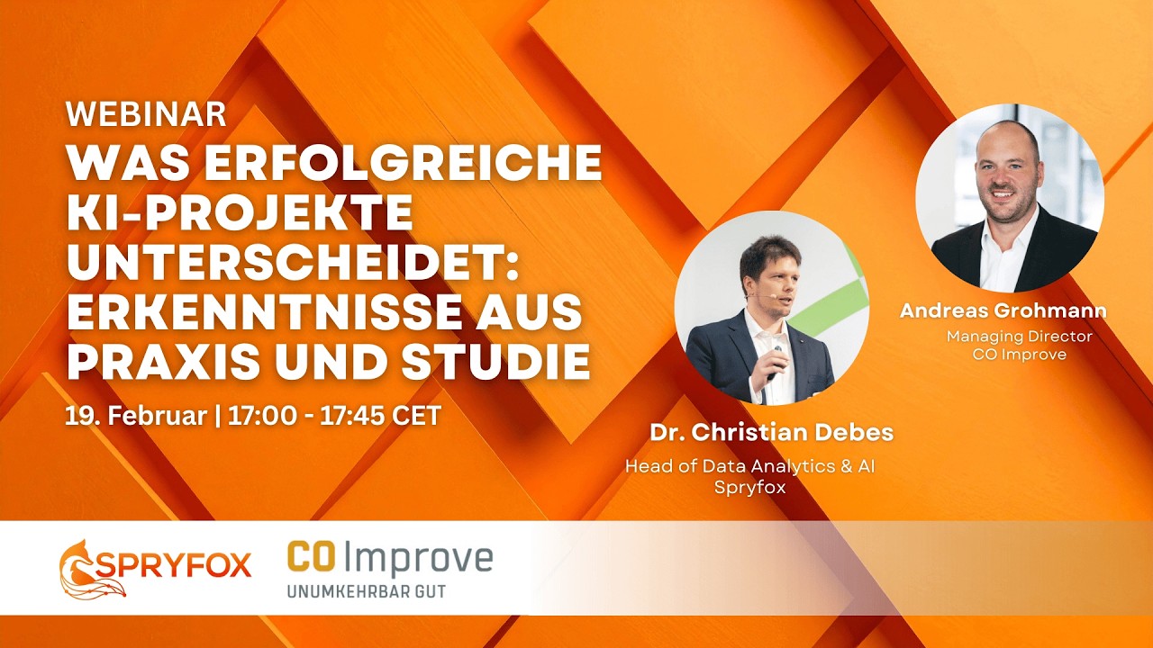 Webinar: Was erfolgreiche KI-Projekte unterscheidet: Erkenntnisse aus Praxis und Studie
