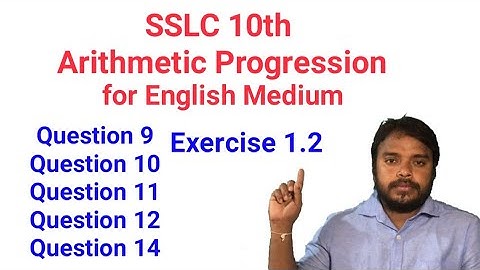 Arithmetic Progressions Exercise 1.2 sslc 10th class maths NCERT cbsc