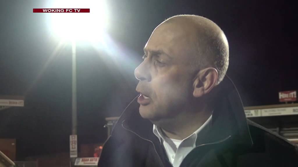 Kidderminster Harriers 2 - 2 Woking (Garry Hill Interview) woking news