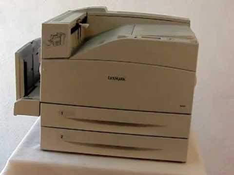 LEXMARK W840 doble carta ideal para imprimir en máster de poliester -  YouTube