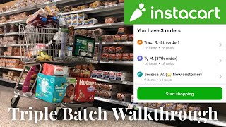 Instacart Shopper Triple Order Batch Tutorial