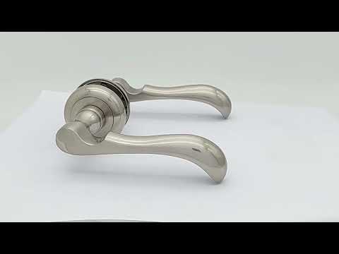 Дверна ручка на розетці, цинк 64-228 Сатін, видео 1