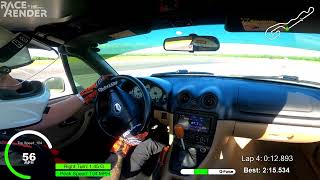 NASA at NOLA | Open Track Day Run 1| NB Miata