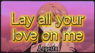 Lay All Your Love On Me - tradução pt/br