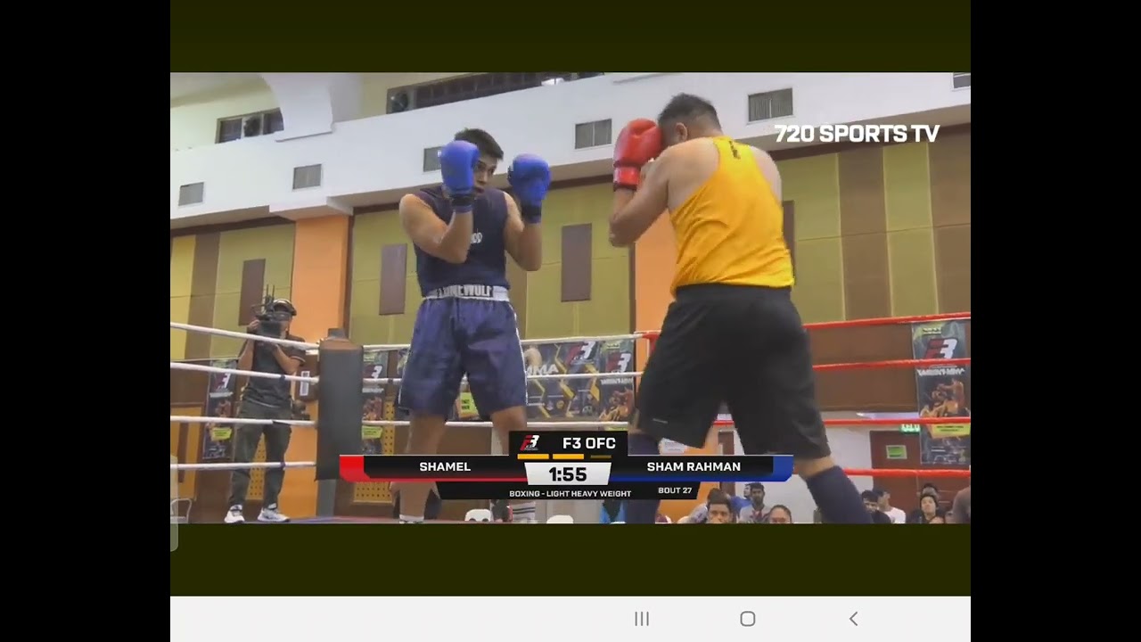 F3 Championship Shamel vs Sham Rahman 93kg bout